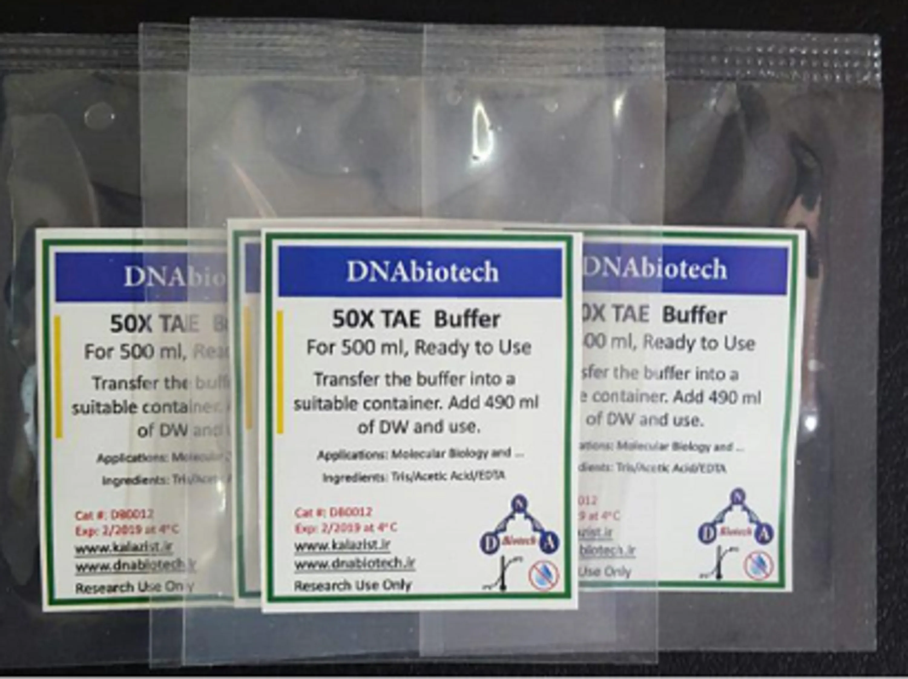 بافر TAE برای 500 سی سی